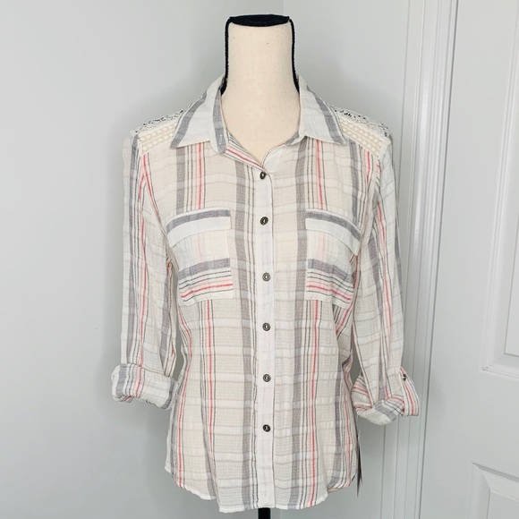 Women's Jolt multi color with lace shirt - Picture 1 of 8